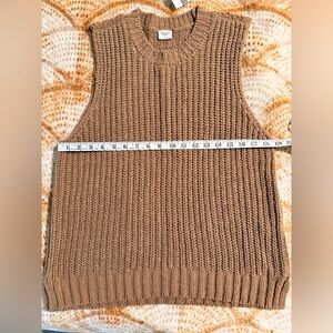 Abercrombie & Fitch Brown Knit Sleeveless Sweater Vest - Size XL